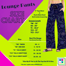 Load image into Gallery viewer, Preorder! Closes 11/7. ETA Jan. Persian Blue Blooms Full Length Lounge Pants