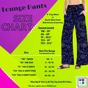 Preorder! Closes 11/7. ETA Jan. Persian Blue Blooms Full Length Lounge Pants