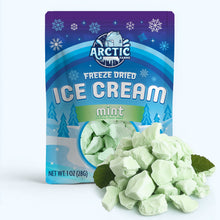 Load image into Gallery viewer, Freeze Dried Ice Cream That Does Not Melt (Bits) Mint