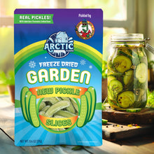 Load image into Gallery viewer, Freeze Dried New Pickle Slices from The Pickle Guys (Minimal Salt)
