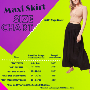 Elegant Owls Maxi Skirt