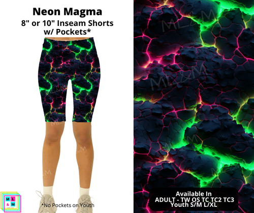 Neon Magna Shorts by ML&M