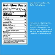 Load image into Gallery viewer, Freeze Dried New Pickle Slices from The Pickle Guys (Minimal Salt)
