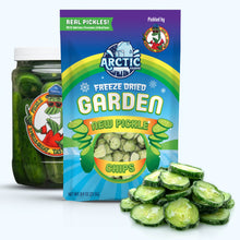Load image into Gallery viewer, Freeze Dried New Pickle Chips from The Pickle Guys (Minimal Salt)