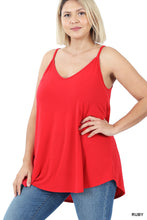 Load image into Gallery viewer, PLUS V-Neck/Scoop Neck Reversible Cami - Ruby