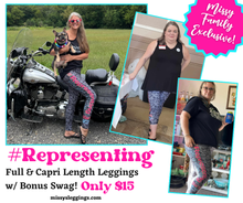 Load image into Gallery viewer, #Representing Full or Capri Length Leggings &amp; Swag Bonus