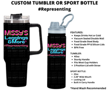 Load image into Gallery viewer, #representing Custom Tumbler or Sport Bottle