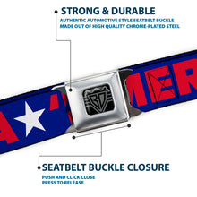 Load image into Gallery viewer, 'MERICA Star USA Seatbelt Belt – World Cup 2026 Fan Gear (Blue/Red/White)