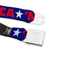 Load image into Gallery viewer, 'MERICA Star USA Seatbelt Belt – World Cup 2026 Fan Gear (Blue/Red/White)