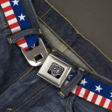 Load image into Gallery viewer, USA Stars &amp; Stripes 2 Seatbelt Belt – World Cup 2026 Edition (Blue/White/Red/White)