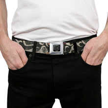 Load image into Gallery viewer, BD Wings Logo CLOSE-UP Full Color Black Silver Seatbelt Belt - BD AUTHENTIC SEATBELT BELT SINCE 1993 Flames Olive/Tan Webbing