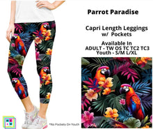 Load image into Gallery viewer, Parrot Paradise Capri Length w/ Pockets