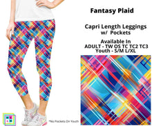 Load image into Gallery viewer, Fantasy Plaid Capri Length w/ Pockets