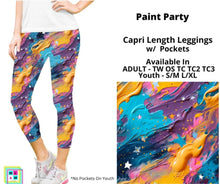 Load image into Gallery viewer, Paint Party Capri Length w/ Pockets