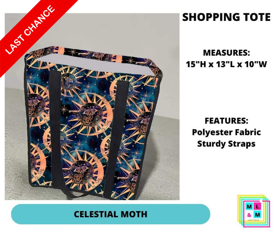 Celestial Moth Shopping Tote