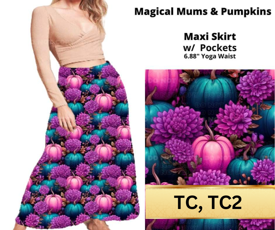 Magical Mums & Pumpkins Maxi Skirt