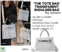 Load image into Gallery viewer, &#39;The Tote Bag&#39; Transparent Shoulder Bag - Multiple Colors