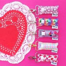 Load image into Gallery viewer, Stacked Hearts LippyClip® Lip Balm Holder