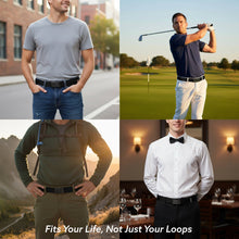 Load image into Gallery viewer, Web Belt Blank Black Buckle - FAFO FUCK AROUND AND FIND OUT Bold Black/White Webbing