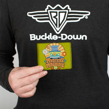 Load image into Gallery viewer, Bi-Fold Wallet - Scooby Doo MYSTERY MACHINE Sun Rays and Flowers Icon Green