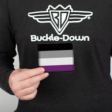 Load image into Gallery viewer, Bi-Fold Wallet - Flag Asexual Black Gray White Purple
