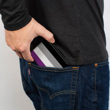 Load image into Gallery viewer, Bi-Fold Wallet - Flag Asexual Black Gray White Purple