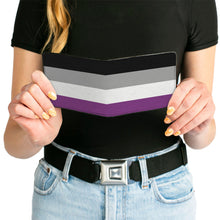 Load image into Gallery viewer, Bi-Fold Wallet - Flag Asexual Black Gray White Purple