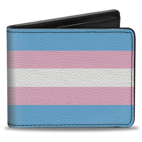 Bi-Fold Wallet - Flag Transgender Baby Blue Baby Pink White