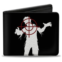 Load image into Gallery viewer, Bi-Fold Wallet - ZOMBIE KILLER Zombie Target Black White Red