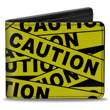 Load image into Gallery viewer, Bi-Fold Wallet - CAUTION Yellow Black