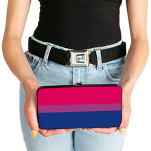 Load image into Gallery viewer, Hinged Wallet - Flag Bisexual Pink Purple Blue