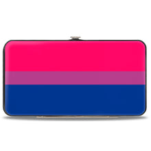 Load image into Gallery viewer, Hinged Wallet - Flag Bisexual Pink Purple Blue