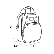 Load image into Gallery viewer, Horror Movies Vegan Leather Cross Body Backpack for Men and Women with Adjustable Strap, It Pennywise Smiling Face Applique