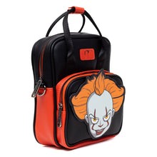 Load image into Gallery viewer, Horror Movies Vegan Leather Cross Body Backpack for Men and Women with Adjustable Strap, It Pennywise Smiling Face Applique