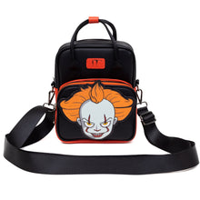 Load image into Gallery viewer, Horror Movies Vegan Leather Cross Body Backpack for Men and Women with Adjustable Strap, It Pennywise Smiling Face Applique