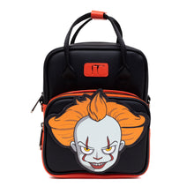Load image into Gallery viewer, Horror Movies Vegan Leather Cross Body Backpack for Men and Women with Adjustable Strap, It Pennywise Smiling Face Applique