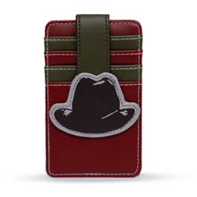 Load image into Gallery viewer, Warner Bros. Horror Movie Wallet, Character Wallet ID Card Holder, A Nightmare on Elm Street Freddy Hat Red Green, Vegan Leather