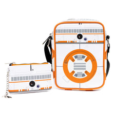 Load image into Gallery viewer, Star Wars Bag and Wallet Combo, Star Wars BB 8 Droid Body White, Vegan Leather