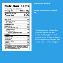 Load image into Gallery viewer, Freeze Dried Organic Whole Bananas