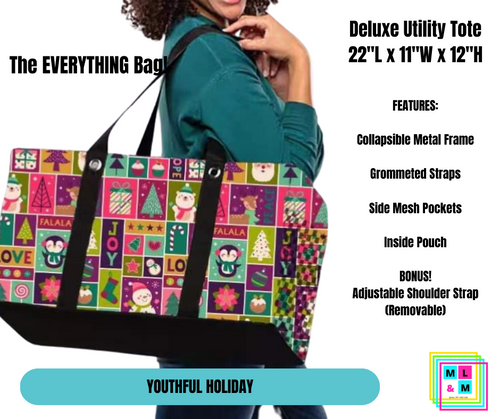 Youthful Holiday Collapsible Tote by ML&M