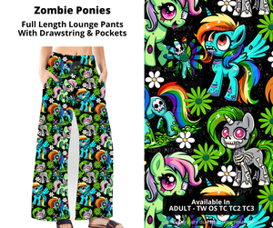 Zombie Ponies Full Length Lounge Pants by ML&M