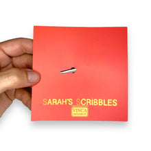 Load image into Gallery viewer, Sarah’s Scribbles Round Cat Hairclip