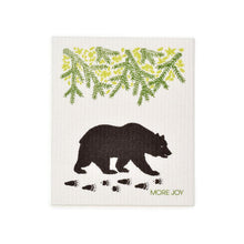 Load image into Gallery viewer, Black Bear Swedish Dishcloth |  Brown / Green