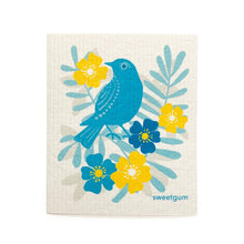 Load image into Gallery viewer, Blue Bird Swedish Dishcloth