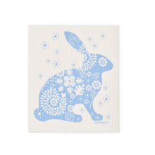 Load image into Gallery viewer, Blue Bunny Swedish Dishcloth