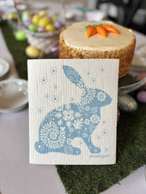 Load image into Gallery viewer, Blue Bunny Swedish Dishcloth
