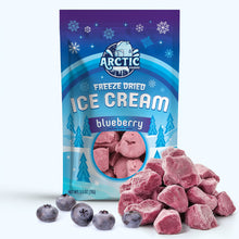 Load image into Gallery viewer, Freeze Dried Ice Cream That Does Not Melt (Bits) Blueberry