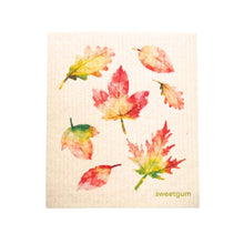 Load image into Gallery viewer, Bundle of 3 Swedish Dishcloths | Autumn Leaves, Orange Flowers, Pumpkins &amp; Gourds