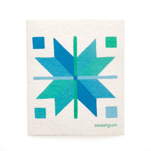 Load image into Gallery viewer, Bundle of 3 Swedish Dishcloths | Quilt Stars Yellow, Blue &amp; Pink