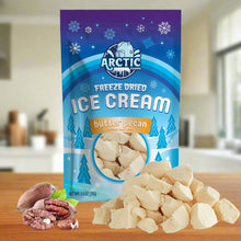 Load image into Gallery viewer, Freeze Dried Ice Cream That Does Not Melt (Bits) Butter Pecan